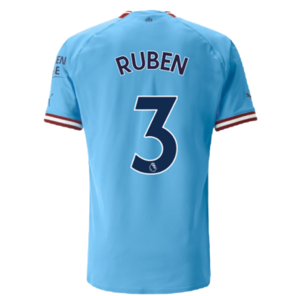 2022-2023 Man City Authentic Home Shirt (RUBEN 3)