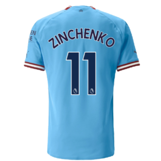 2022-2023 Man City Authentic Home Shirt (ZINCHENKO 11)
