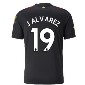 2022-2023 Man City Away Shirt (J ALVAREZ 19)