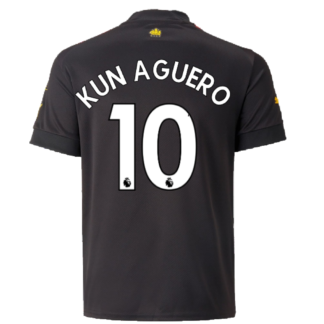 2022-2023 Man City Away Shirt (Kids) (KUN AGUERO 10)