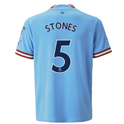 2022-2023 Man City Home Shirt (Kids) (STONES 5)