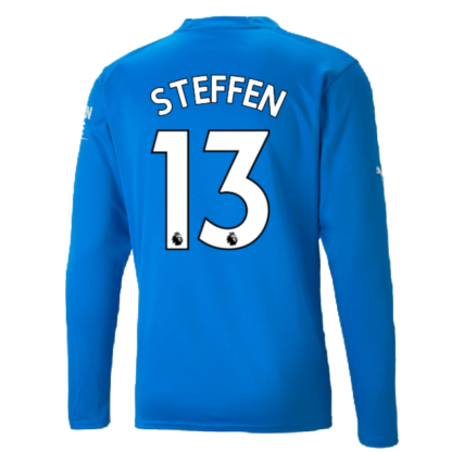 2022-2023 Man City LS Goalkeeper Shirt (Electric Blue) (Steffen 13)