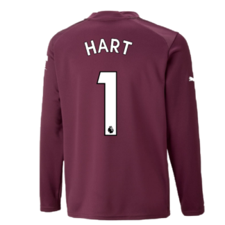 2022-2023 Man City LS Goalkeeper Shirt (Grape Wine) - Kids (HART 1)