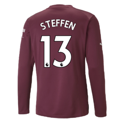 2022-2023 Man City LS Goalkeeper Shirt (Grape Wine) (Steffen 13)