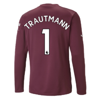 2022-2023 Man City LS Goalkeeper Shirt (Grape Wine) (TRAUTMANN 1)