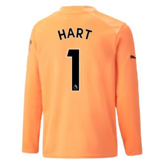 2022-2023 Man City LS Goalkeeper Shirt (Neon Citrus) - Kids (HART 1)