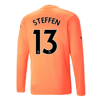 2022-2023 Man City LS Goalkeeper Shirt (Neon Citrus) (Steffen 13)