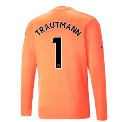 2022-2023 Man City LS Goalkeeper Shirt (Neon Citrus) (TRAUTMANN 1)