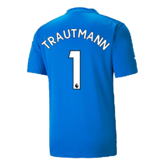 2022-2023 Man City SS Goalkeeper Shirt (Electric Blue) (TRAUTMANN 1)