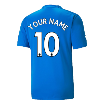 2022-2023 Man City SS Goalkeeper Shirt (Electric Blue) (Your Name)