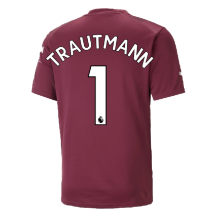 2022-2023 Man City SS Goalkeeper Shirt (Grape Wine) (TRAUTMANN 1)