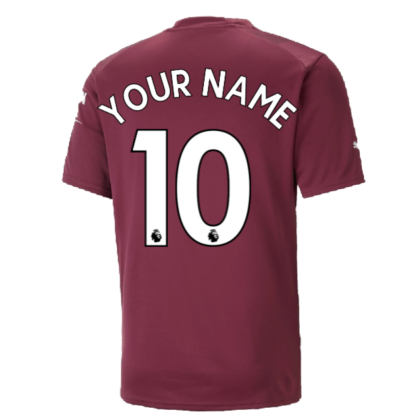 2022-2023 Man City SS Goalkeeper Shirt (Grape Wine) (Your Name)