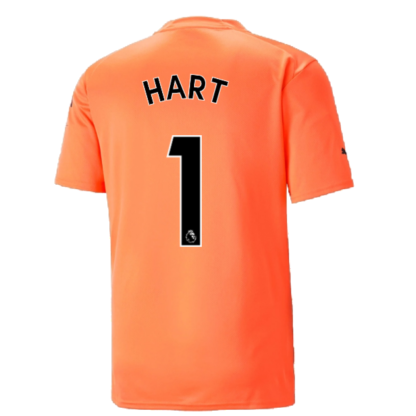 2022-2023 Man City SS Home Goalkeeper Shirt (Neon Citrus) (HART 1)