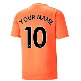 2022-2023 Man City SS Home Goalkeeper Shirt (Neon Citrus) (Your Name)