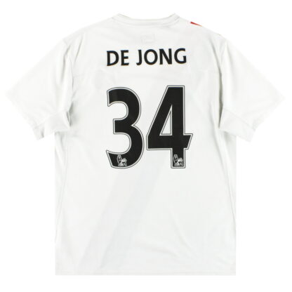 2009-10 Manchester City Third Shirt De Jong #34 L