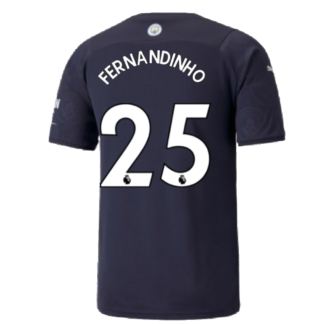 2021-2022 Man City Third Shirt (FERNANDINHO 25)