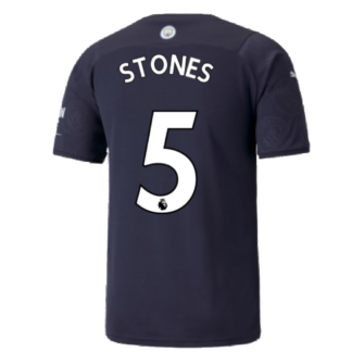 2021-2022 Man City Third Shirt (STONES 5)