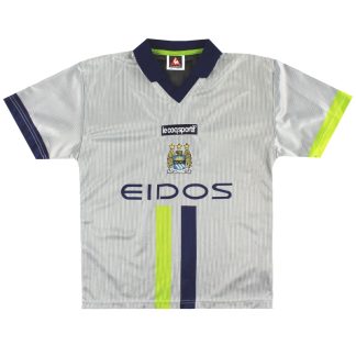 2001-02 Manchester City Le Coq Sportif Away Shirt L.Boys