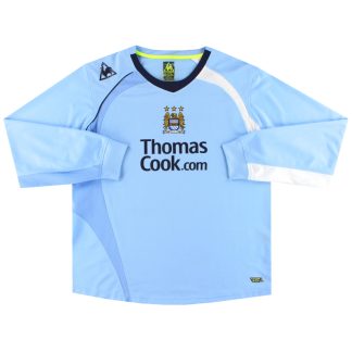2008-09 Manchester City Le Coq Sportif Home Shirt L/S XL