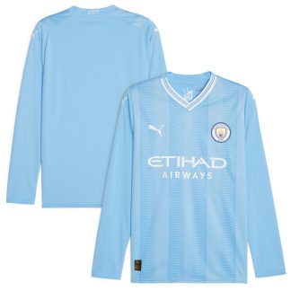 Manchester City Puma Home Shirt 2023-24 - Long Sleeve