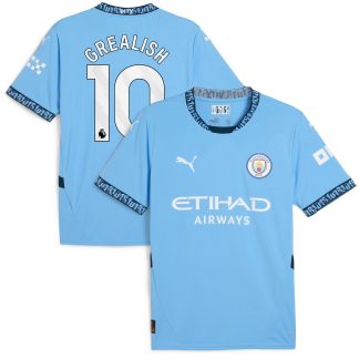 Manchester City PUMA Home Shirt 2024-25 with Grealish 10 printing