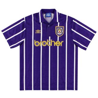 1992-94 Manchester City Umbro Away Shirt L - Manchester City / Excellent / Large