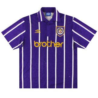 1992-94 Manchester City Umbro Away Shirt XL - Manchester City / Good / XL