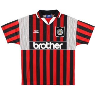 1994-96 Manchester City Umbro Away Shirt XL - Manchester City / Excellent / XL