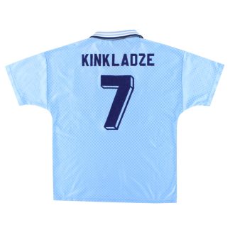 1995-97 Manchester City Umbro Home Shirt Kinkladze #7 M - Manchester City / Very Good / Medium