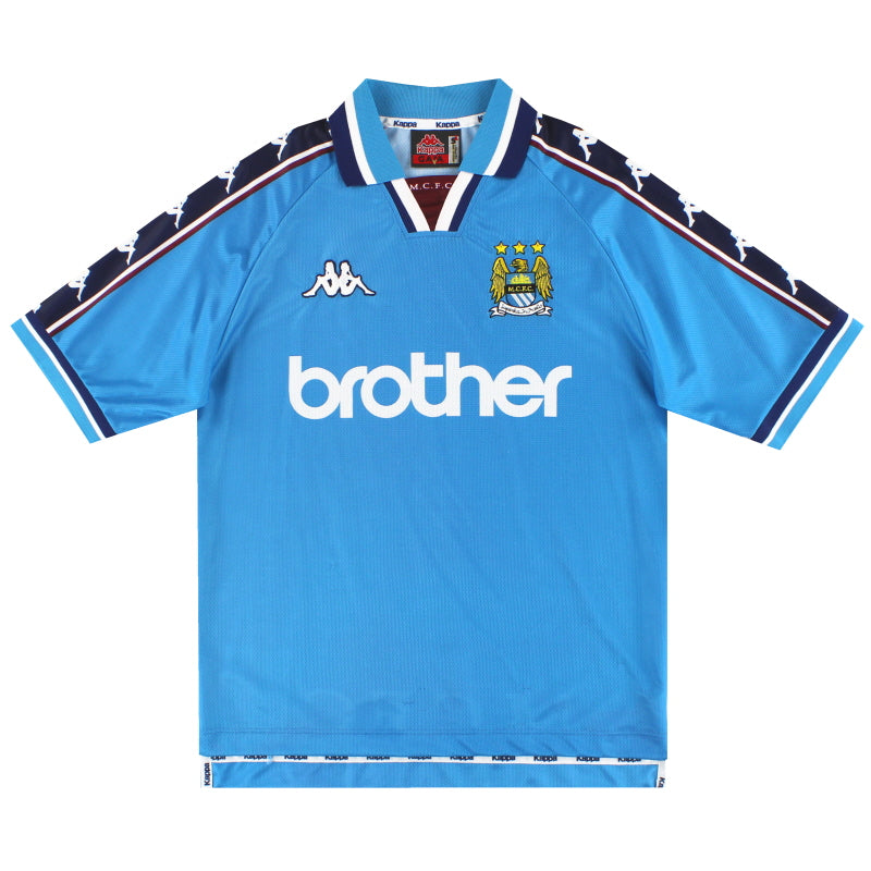 1997-99 Manchester City Kappa Home Shirt XL - Manchester City / Excellent / XL