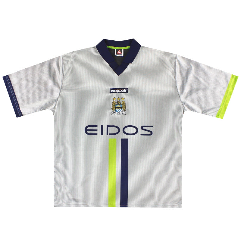 2000-02 Manchester City Le Coq Sportif Away Shirt *Mint* XXL - Manchester City / Mint / XXL