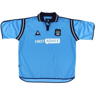 2002-03 Manchester City Le Coq Sportif Home Shirt XL - Manchester City / Excellent / XL