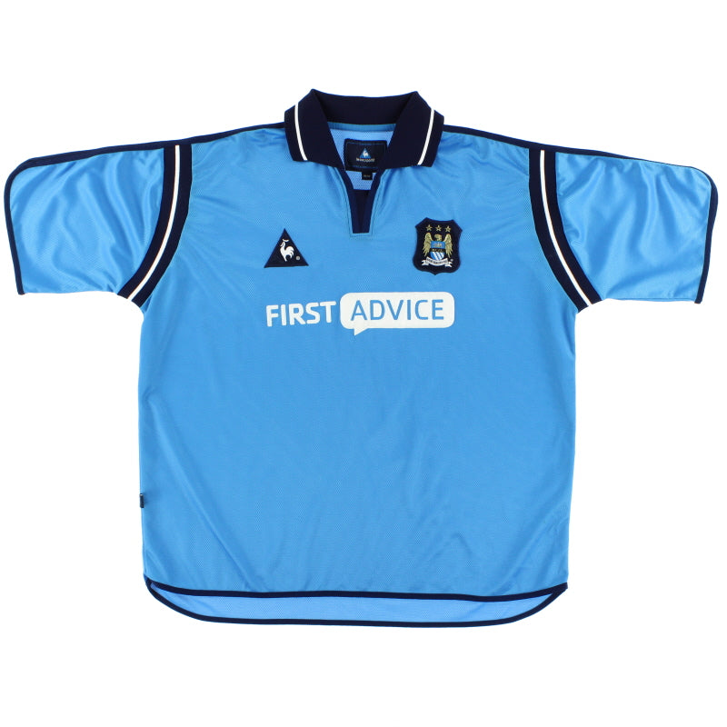 2002-03 Manchester City Le Coq Sportif Home Shirt XL - Manchester City / Excellent / XL