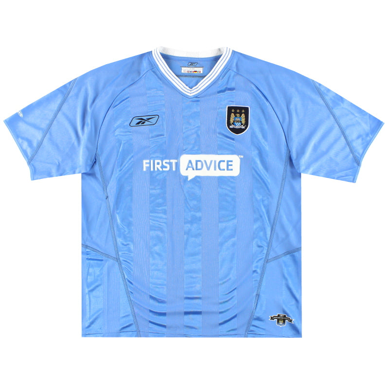 2003-04 Manchester City Reebok Home Shirt XL - Manchester City / Excellent / XL