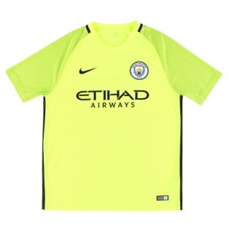 2016-17 Manchester City Nike Goalkeeper Shirt L - Manchester City / Excellent / Large