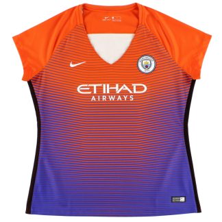 2016-17 Manchester City Third Shirt Womens *Mint* XL - Manchester City / Mint / XL