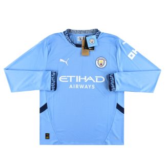 2024-25 Manchester City Puma Home Shirt L/S *w/tags* - Manchester City / w/tags / XL