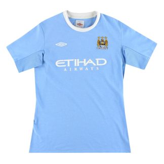 2009-10 Manchester City Umbro Home Shirt Womens's 10 - Manchester City / Excellent / Women's 10