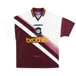 1996-97 Manchester City Umbro Away Shirt L - Manchester City / Excellent / Large