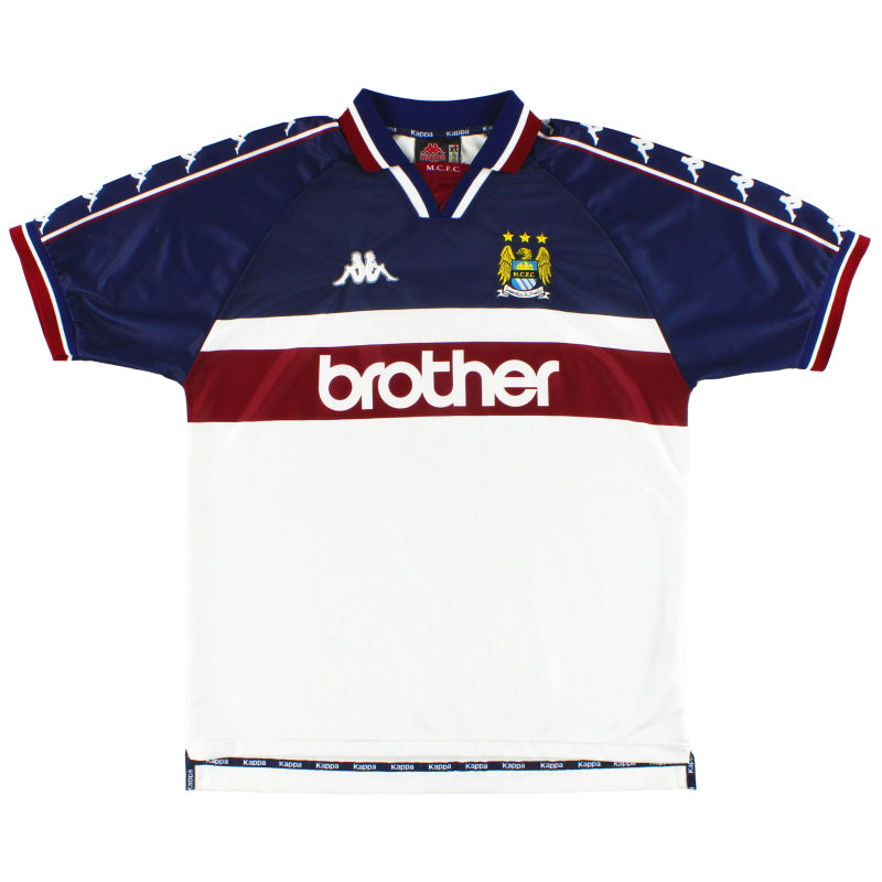 1997-98 Manchester City Kappa Away Shirt L - Manchester City / Excellent / Large