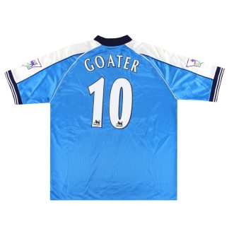 1999-01 Manchester City Le Coq Sportif Home Shirt Goater #10 XL - Manchester City / Excellent / XL