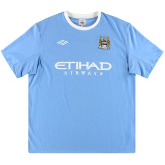 2009-10 Manchester City Umbro Home Shirt M - Manchester City / Excellent / Medium