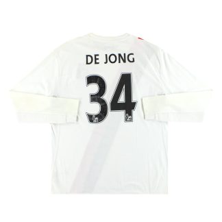 2009-10 Manchester City Umbro Third Shirt De Jong #34 L/S XL - Manchester City / Very Good / XL