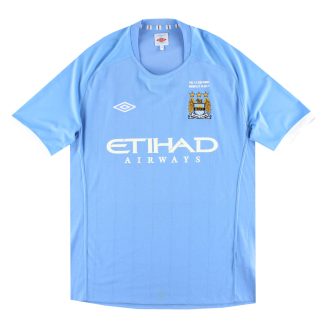2010-11 Manchester City Umbro 'FA Cup' Home Shirt XL - Manchester City / Excellent / XL