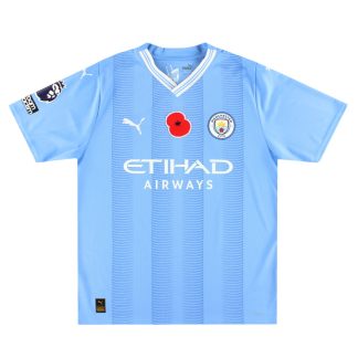 2023-24 Manchester City Puma Home Shirt L - Manchester City / Excellent / Large