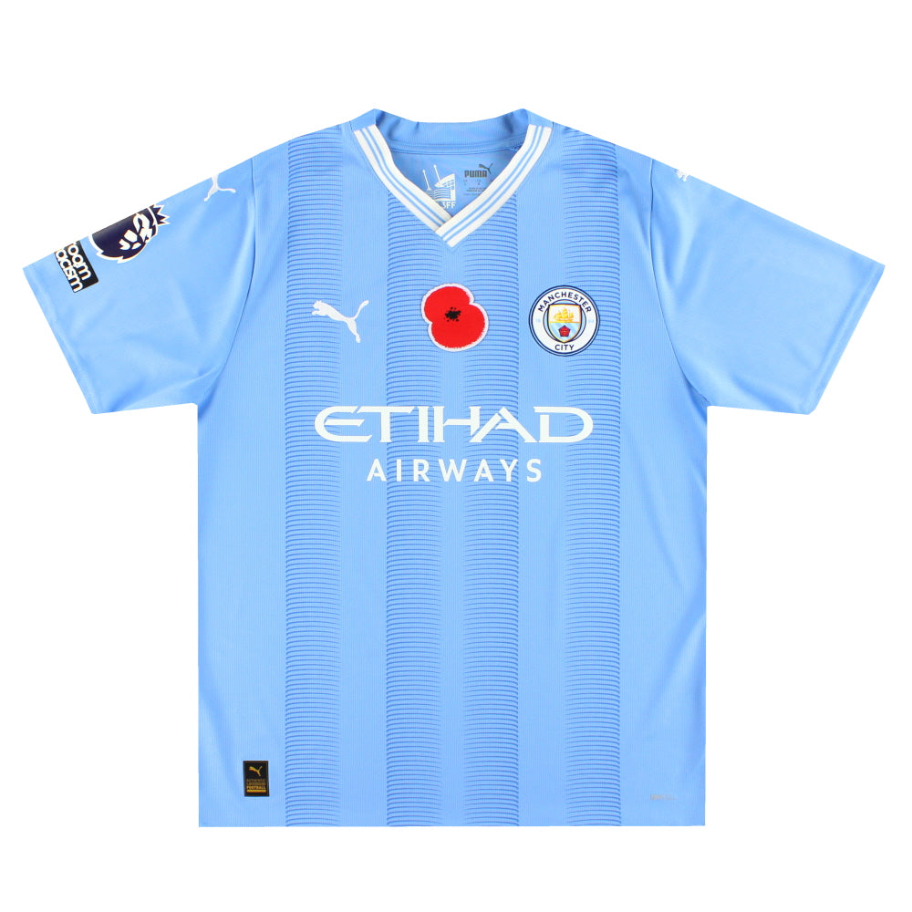 2023-24 Manchester City Puma Home Shirt L - Manchester City / Excellent / Large
