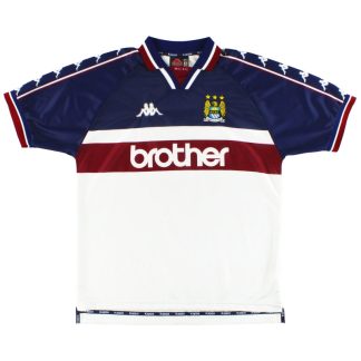 1997-98 Manchester City Kappa Away Shirt S - Manchester City / Excellent / Small