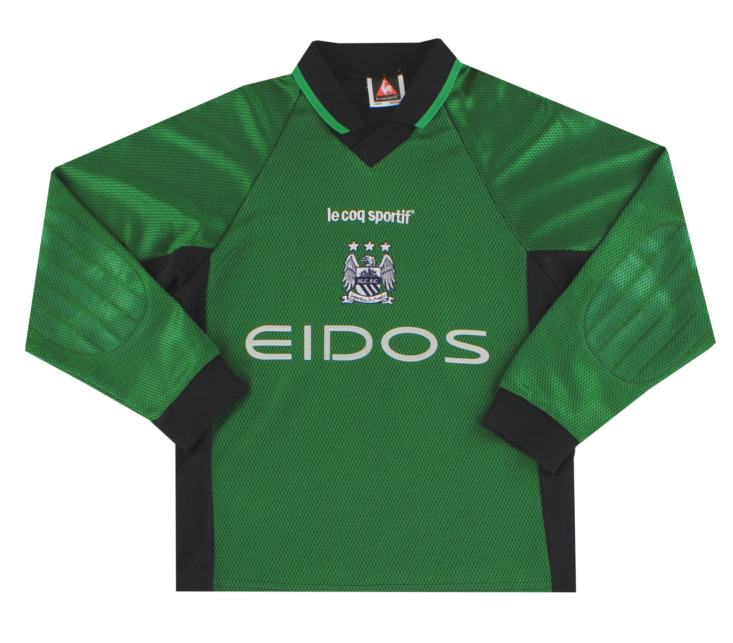 1999-00 Manchester City Le Coq Sportif Goalkeeper Shirt Y - Manchester City / Excellent / Youth