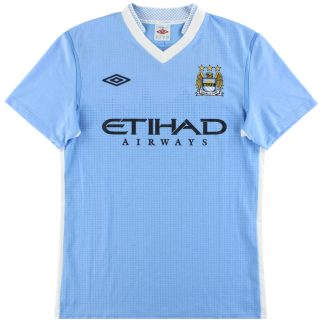 2011-12 Manchester City Umbro Home Shirt L - Manchester City / Excellent / Large