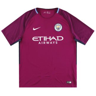 2017-18 Manchester City Nike Away Shirt S - Manchester City / Excellent / Small